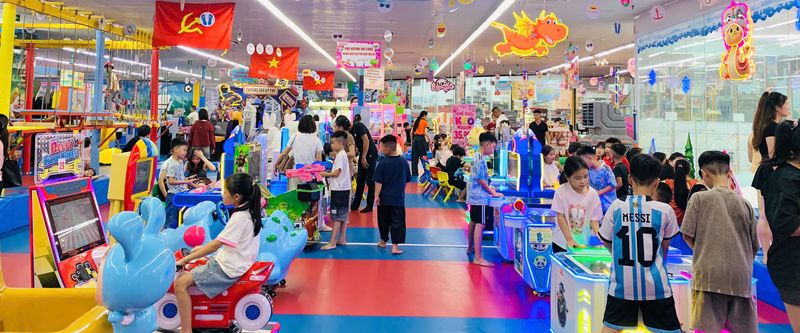 Toàn cảnh khu vui chơi rộng rãi