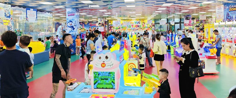 Khu máy game với nhiều trò chơi miễn phí